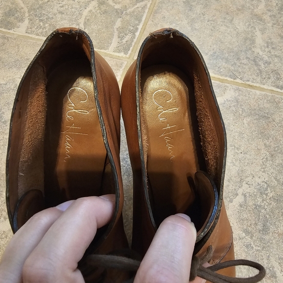 Cole Haan Brown Leather Booties, Size 8.5 - Picture 6 of 6
